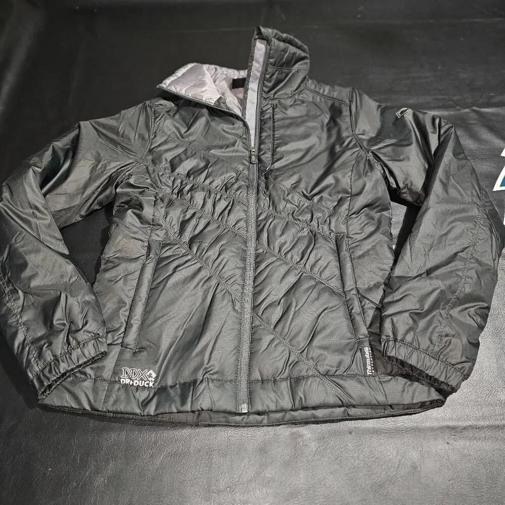 Dri Duck Womens Black Solstice Thinsulate Lined Puffer Jacket Coat Small